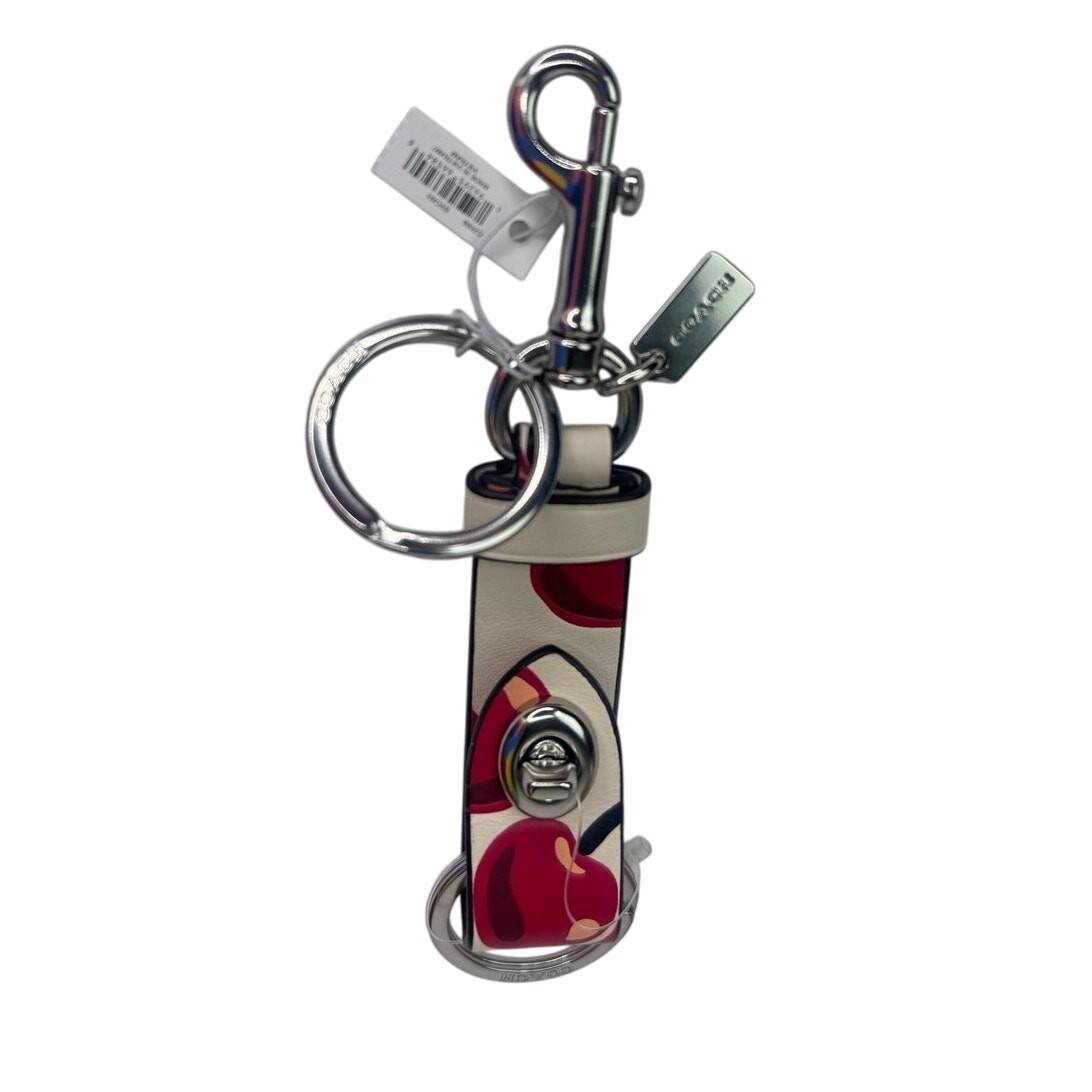 Coach Cherry Print Trigger Snap Bag Charm