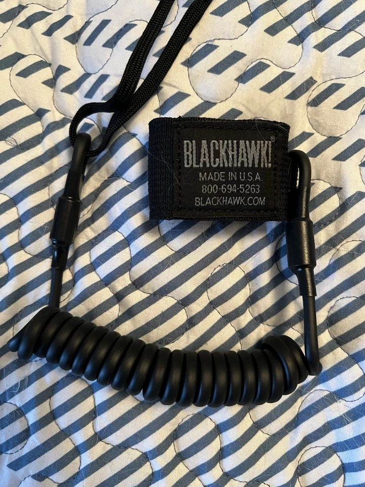 Blackhawk Coiled Pistol Lanyard 90TPL1BK - Image 2 of 3