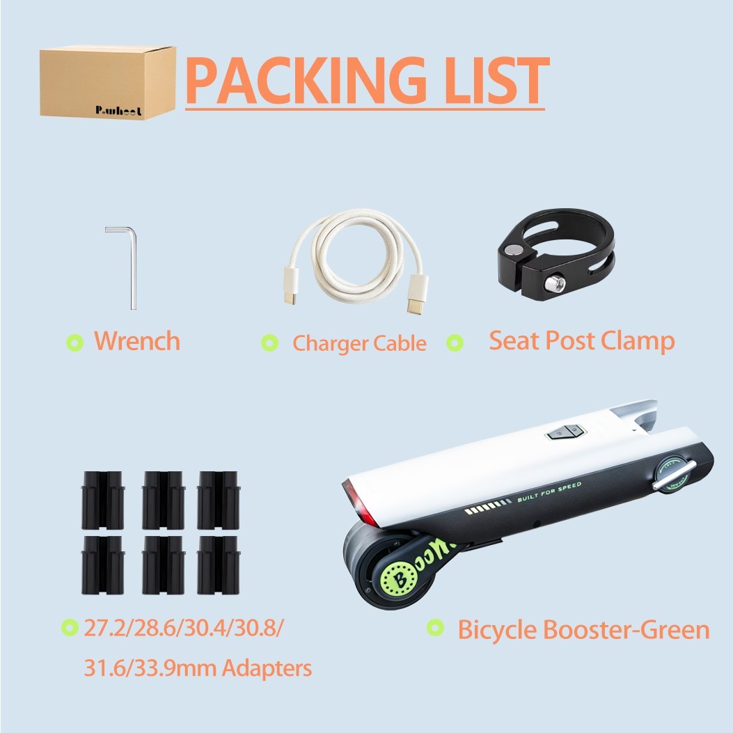Kit conversione bici elettrica 18V motore brushles Friction Drive eBike 50km fai da te HX foto 2