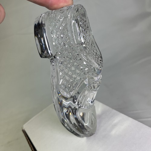 Waterford Crystal Vintage Golf Shoe Penny Loafer Paperweight - Picture 15 of 15