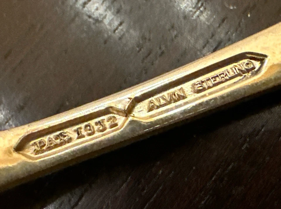 Bridal Bouquet by Alvin Sterling Silver Flatware Salad Forks 6 1/2” Set Of 12 - Image 4 of 4