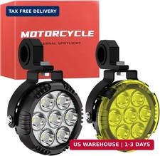 4.5 Inch Round Motorcycle LED Fog Light, 100W Amber White LED Driving Spotlight
