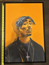 2pac Canvas Art With Frame