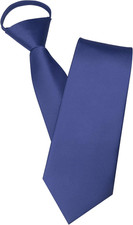 3.15  Solid Color Pre-Tied Adjustable Necktie for Business and Wedding
