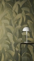 Vliestapete Blattmuster Struktur Dschungel GrüN Gold Metallic 79039-4 (5,63€/1Qm