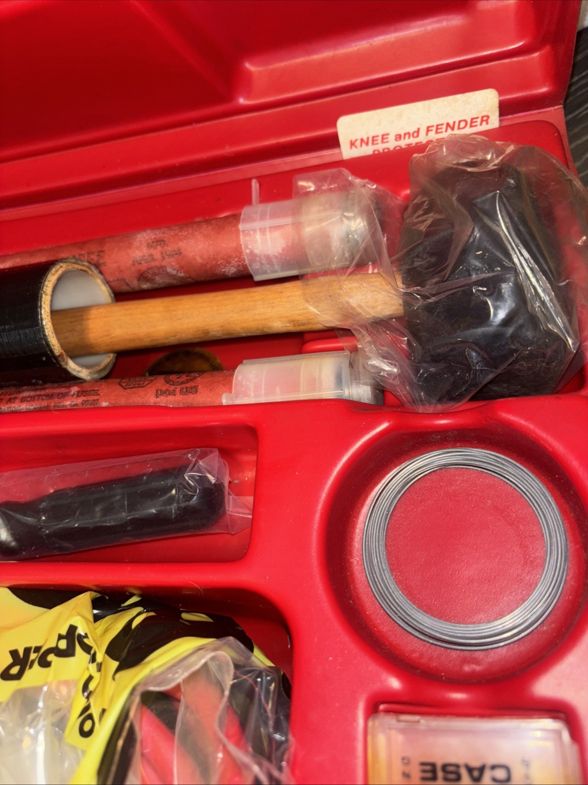 Vintage Roadside Emergency Car Kit, Vehicle Safety Road Side 1983 year