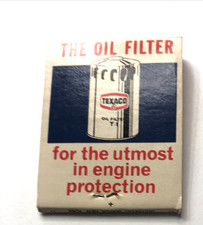Vtg Texaco Oil Filter Texaco Raleigh Nc Match Book Cover-full Vtg Texaco Oil Filter Texaco Raleigh Nc Match Book Cover-full