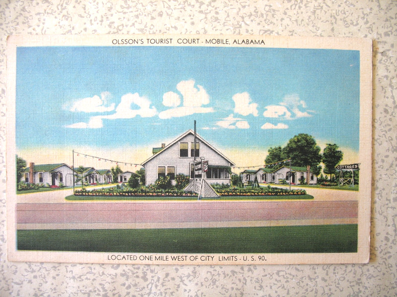 MOBILE, Alabama 1930s OLSSON's TOURIST COURT. unmailed