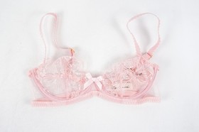 Agent Provocateur Jayce Bra & Thong 2 Pc. Lingerie Set In Baby Pink Size 32C / 3
