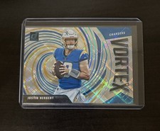 2021 Panini Donruss - Justin Herbert #VTX-JHE Vortex Cosmic /100 - Chargers