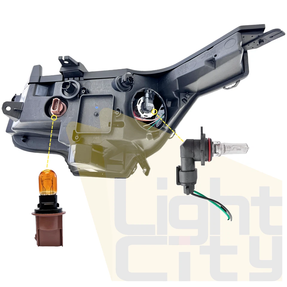 For 2017-2019 GMC Acadia w/LED DRL Chrome Halogen Headlight Right Passenger Side - Imagem 4 de 4