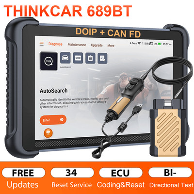 ThinkScan 689BT OBD2 Full Diagnostic Scanner Bidirectional Scan Tool +Endoscope