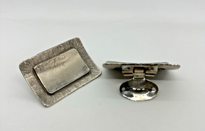Vintage  TIP TOE  Brand Shoe Buckles - 1.5  X 2 