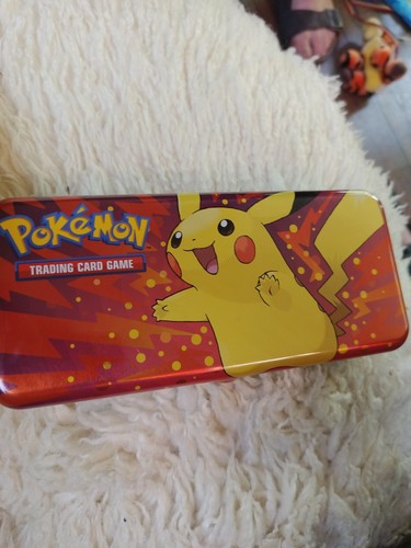 🚦Pokemon TCG Pikachu Tin Pencil Box - 1 - Gebraucht