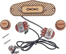 Zigarrenbox Gitarren-Tonabnehmer 3-saitig 3-polig Humbucker mit Lautst&auml;rke und