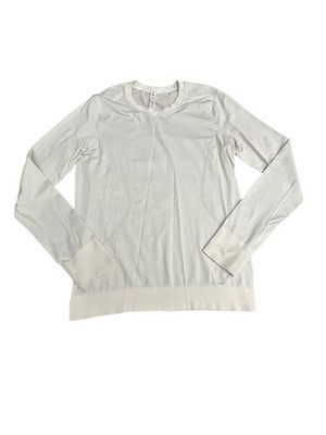 Lululemon Swiftly Womens Size 4 White Top Tech Long Sleeve Activewear #FF1-5