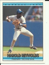1992 DONRUSS Baseball Card #239 Harold Reynolds MARINERS (RH239-1)