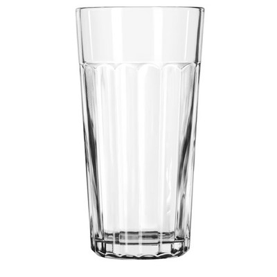 Libbey 15645 Paneled Tumblers 24 Ounce Jumbo Cooler Glass - 12 / CS