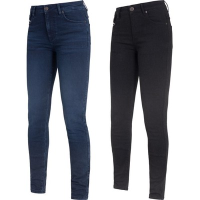 John Doe Damen Motorrad Jeans Hose - Ruby Mono - Slim-Fit mit Protektoren