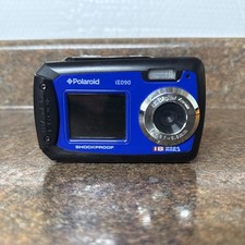 Polaroid Digital Camera iE090 18.0MP Underwater Selfie Screen BlueTested
