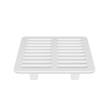 PROFLO PF910 White 9-1/2" White Porcelain Full Top Grate