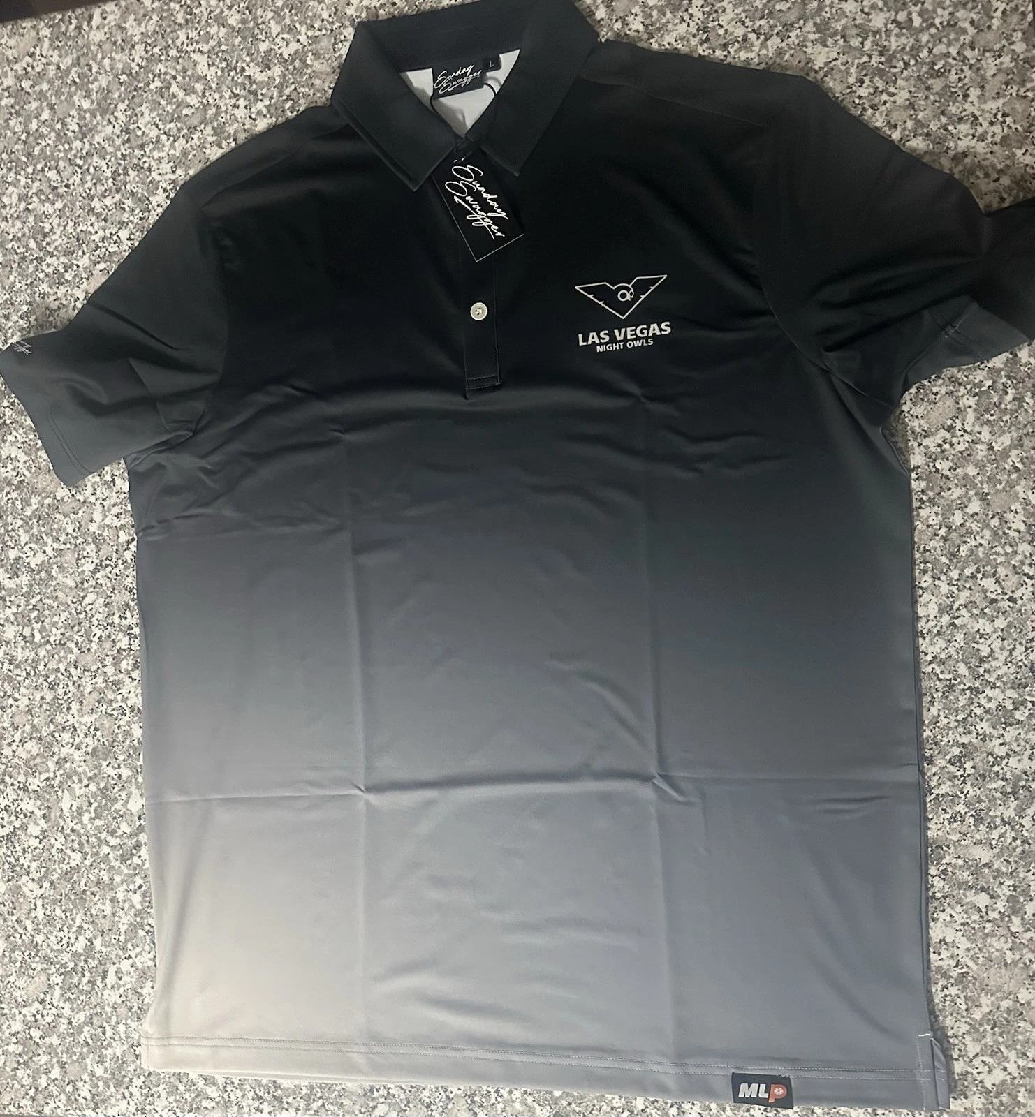 New Sunday Swagger Men’s Polo- Las Vegas Night Owls MLP Size Large