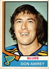 1974-75 O-Pee-Chee #80 Don Awrey