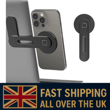 Magnetic Laptop Phone Holder Foldable Side Mount for iPhone All Phones UK