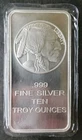 SilverTowne 10oz Silver Buffalo Bar in Plastic