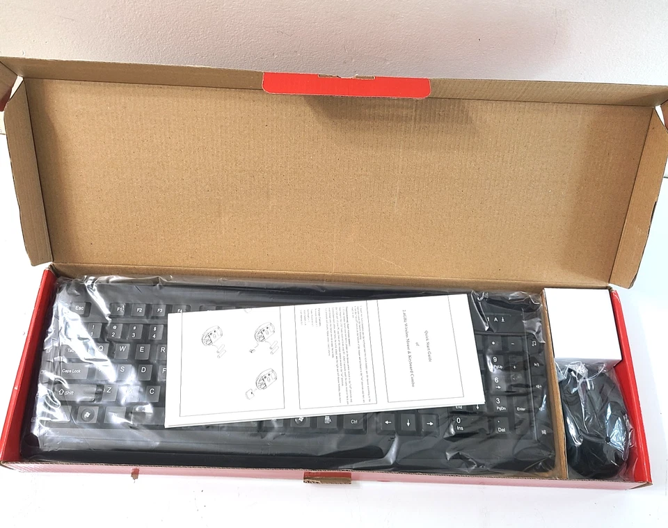 Inland 2.4GHz Wireless Multimedia 103-Key Keyboard & Mouse Combo 1000 DPI Black - Image 2 of 4