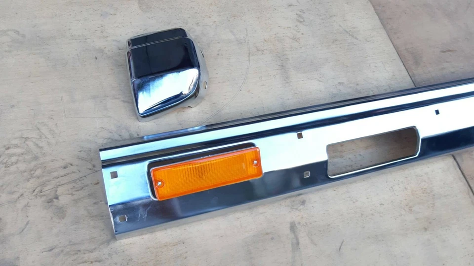 Luces de parachoques delanteras y laterales cromadas para Nissan D21 Pathfinder 1986-92 5 piezas Foto 2 de 4