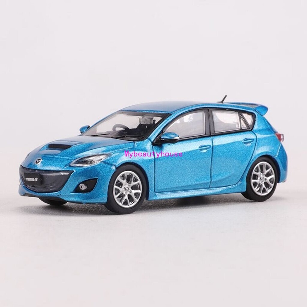 GCD 1:64 Blue MPS Mazda 3 Hatchback Sports Model Diecast Metal Car