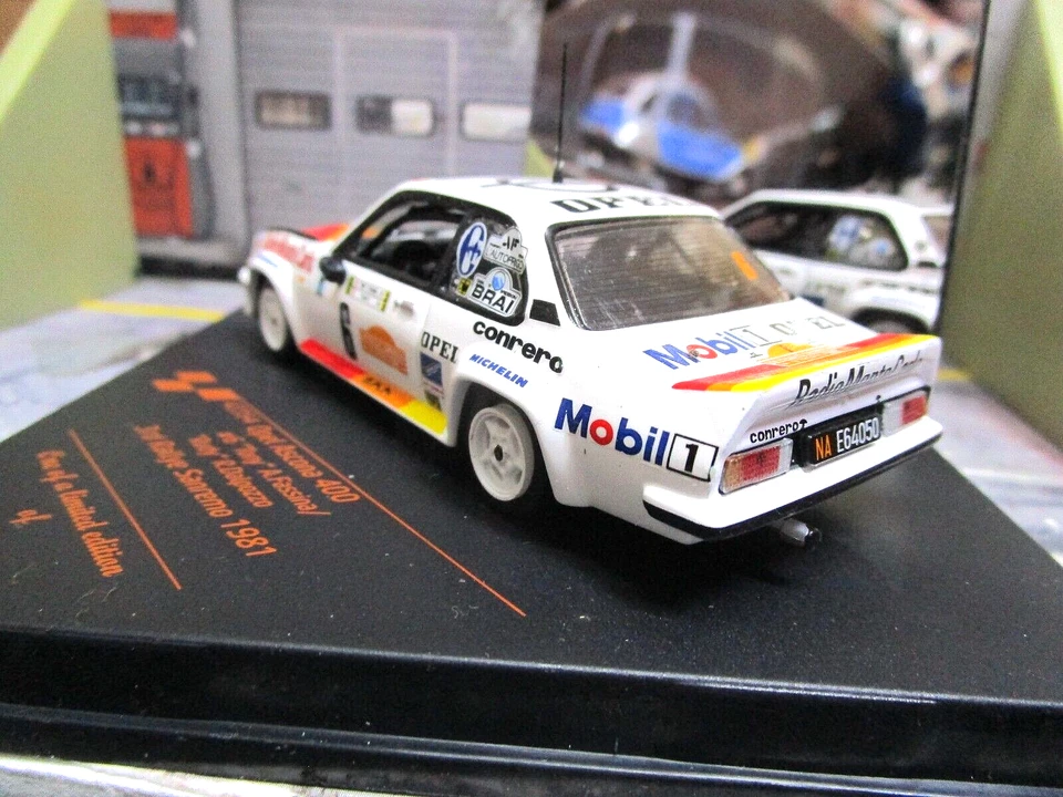 OPEL Ascona B 400 Rallye Gr.4 Sanremo 1981 #6 Tony Conrero Radio Vitesse 1:43 - Bild 3 von 4