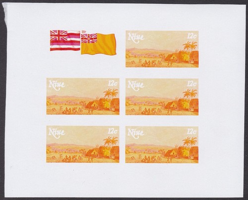 Niue Sc214 Bicentenary of Captain Cook’s Arrival in Hawaii, Color Trial Proof - Picture 2 of 3