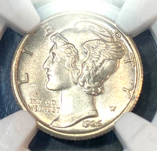 1926 Mercury Dime NGC MS65 FB CAC White Beauty Best Price Ebay* CHRC