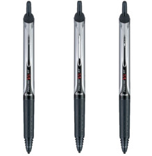 Pilot Precise V5 Retractable Rolling Ball Pen 0.5mm Black 3/Pk Office School