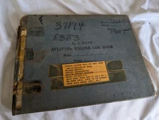 WWII US Navy Aviation Engine Log Book R2800-31 dated 1943-56 95123