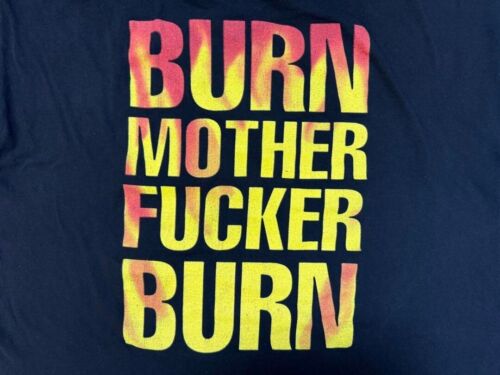 Extremely Rare Bloodhound Gang Fire Flame T-Shirt Size XL Used - Picture 5 of 7