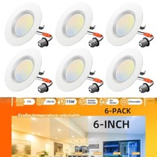 Retrofit LED Recessed Lighting 6 Inch, 2700K/3000K/3500K/4000K/5000K 5CCT Select