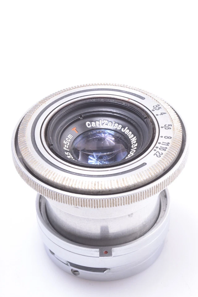 ✅ CONTAX ZEISS TESSAR 5CM 50MM 3.5 RED T LENS 4 RF RANGE FINDER CAMERA *SCARCE* - Image 2 of 4