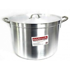 18'' Heavy Duty Casserole Aluminium Cooking Pot Catering Ground Base 46cm 55L 