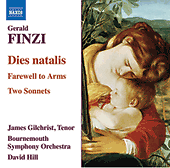 FINZI DIES NATALIS Farewell to Arms MUSIC CD - Imagen 1 de 1