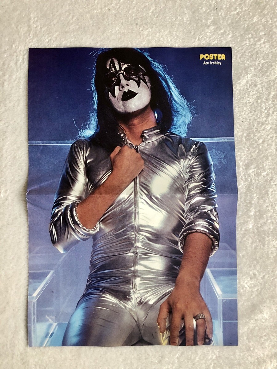 1979 KISS ACE FREHLEY SPACEMAN Swedish Poster Music Magazine 1970s