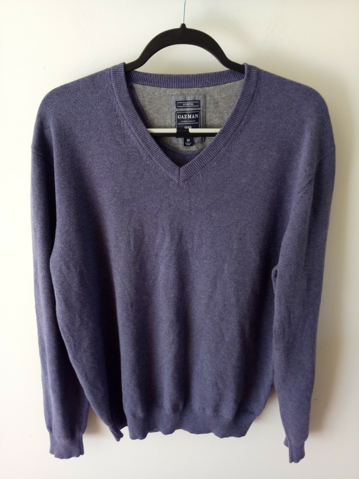 GAZMAN Mens V Neck Sweater/ Jumper Size 