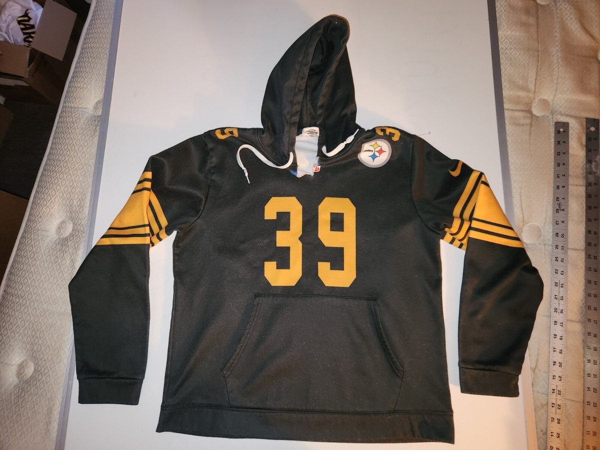 MINKAH FITZPATRICK #39 STEELERS COLOR RUSH HOODIE HOODED BLACK