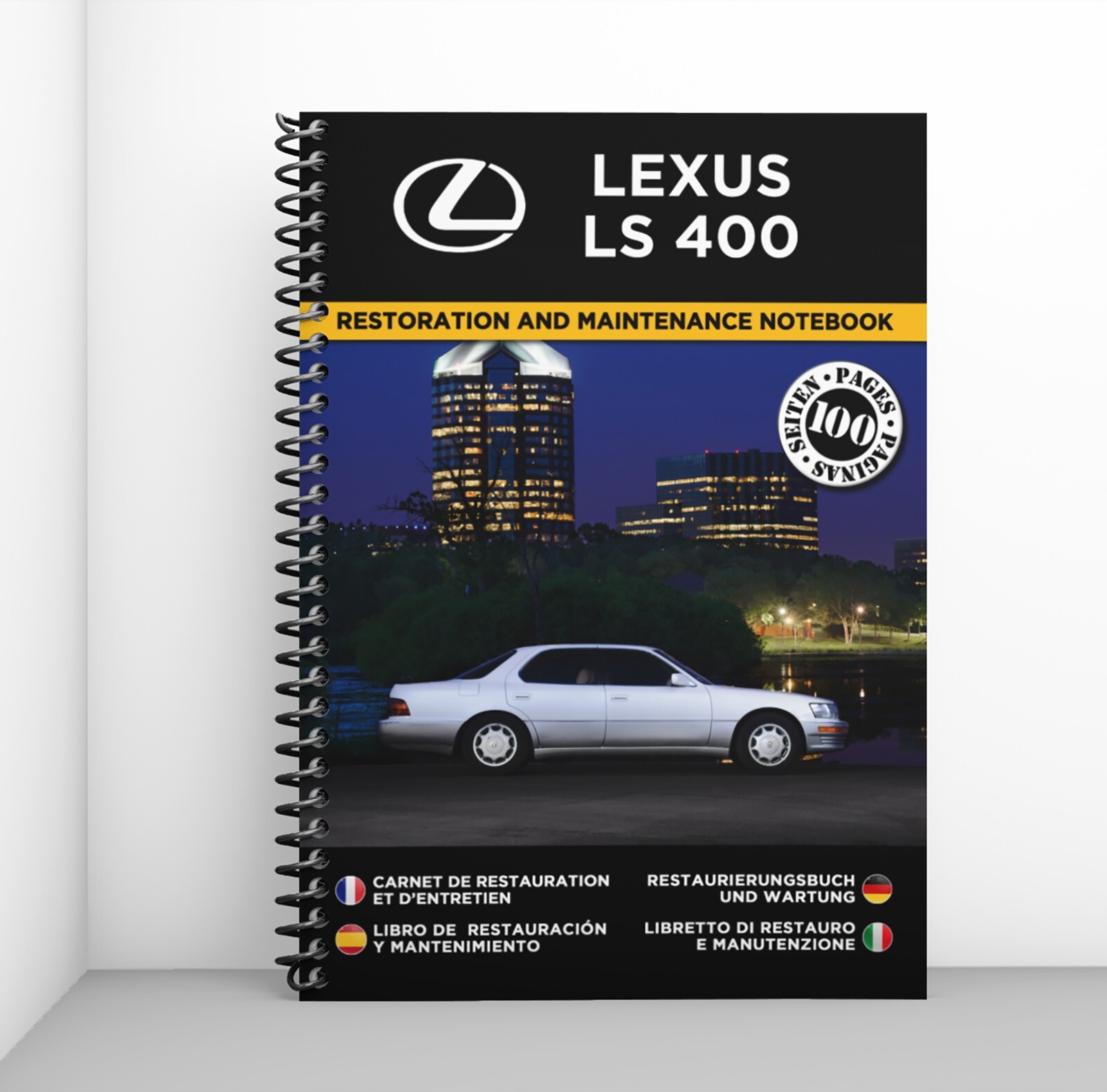Cahier de restauration Lexus LS 400 pour entretien et suivi mécanique de votre youngtimer