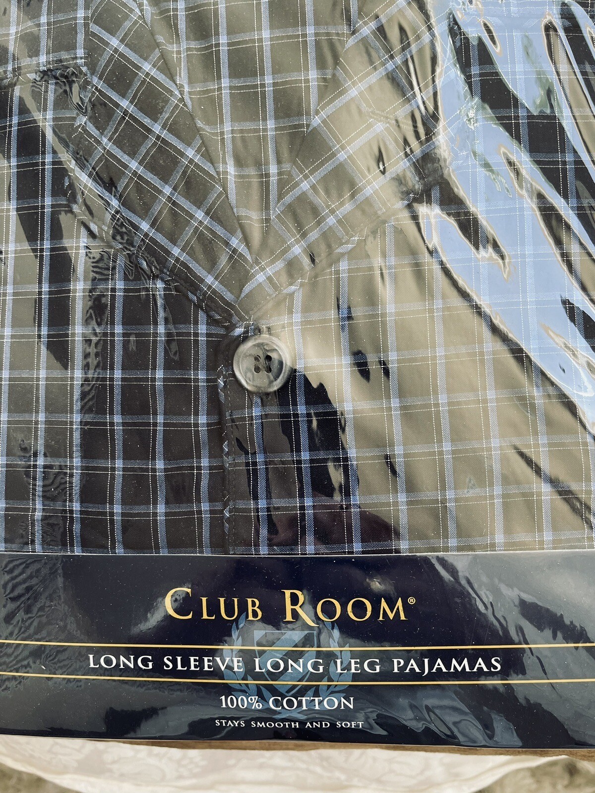 NEW CLUB ROOM MENS LONG SLEEVE LONG LEG PAJAMAS SET 100 COTTON SIZE 2X