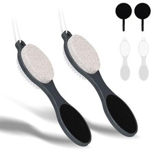 2Pk 4 In 1 Foot Scrubber Dead Skin Remover Foot Files Heel Scraper Pumice Stone