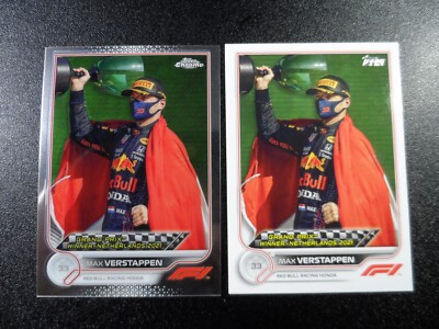Max Verstappen Netherlands Flag 2022 Topps Chrome Formula 1 F1 2