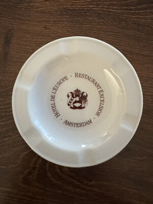 Vintage Hotel de L'Europe Restaurant Excelsior Amsterdam Ashtray 4''